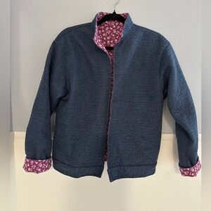 Handmade Quilted Reversible Denim Boxy Jacket